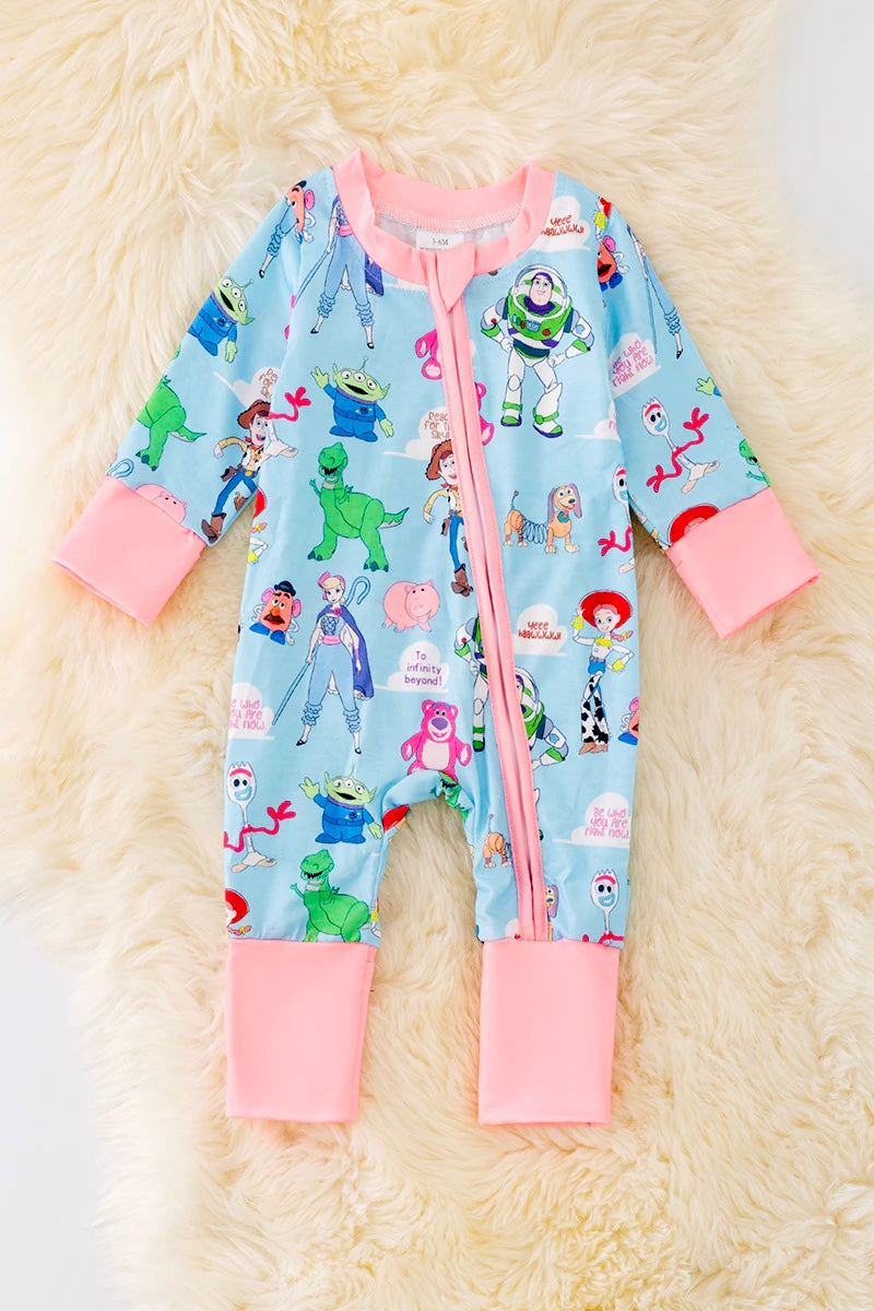 Infinity and beyond zip up romper