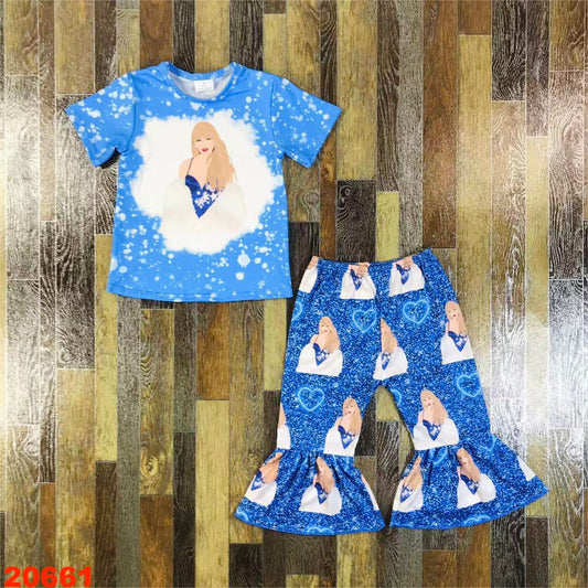 Swifty blue Bellbottom set