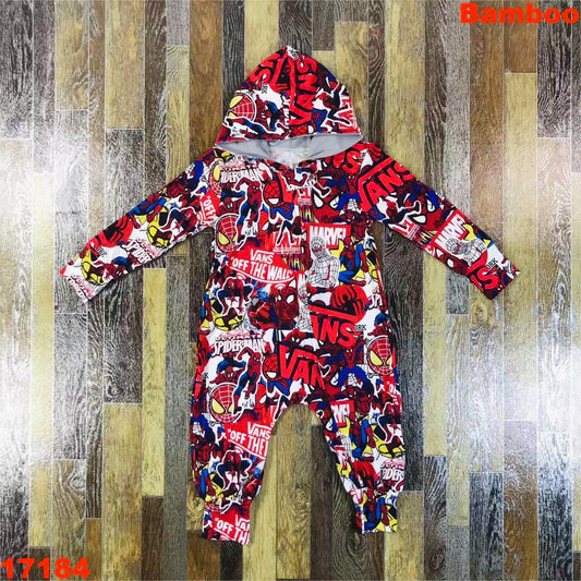 BAMBOO Spider-Man zip up romper