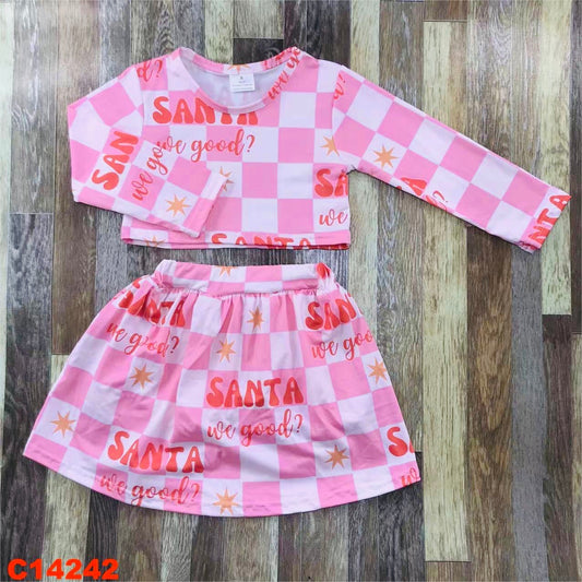 Santa, we good?? Skort set