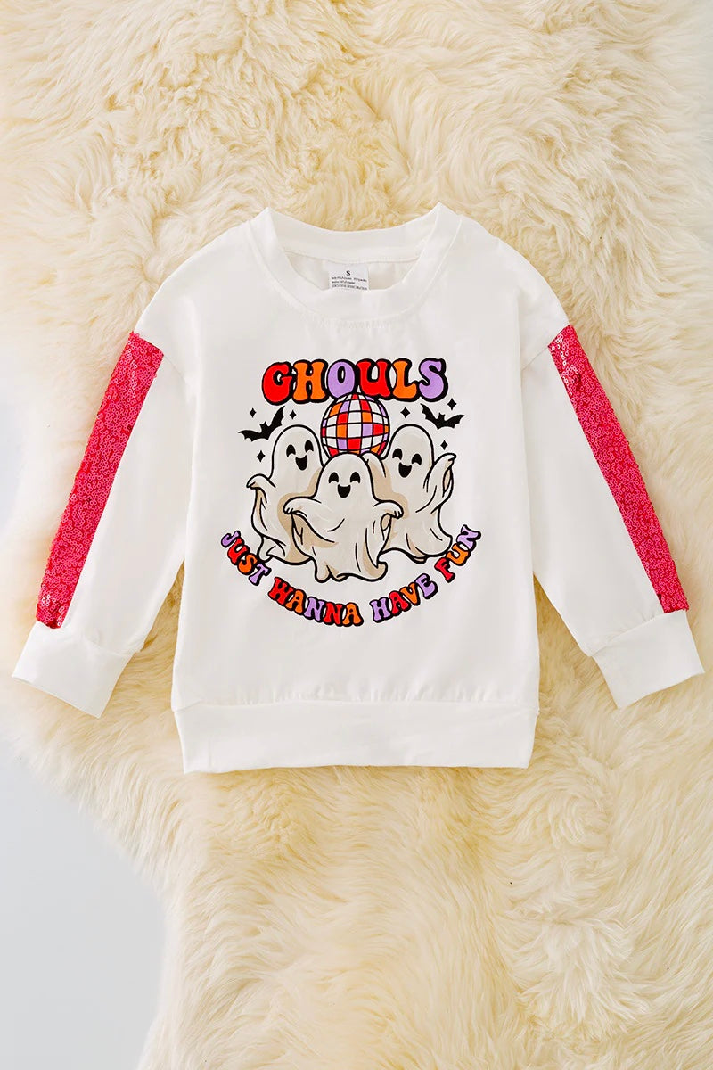 Ghouls just wanna sequin sweatshirt