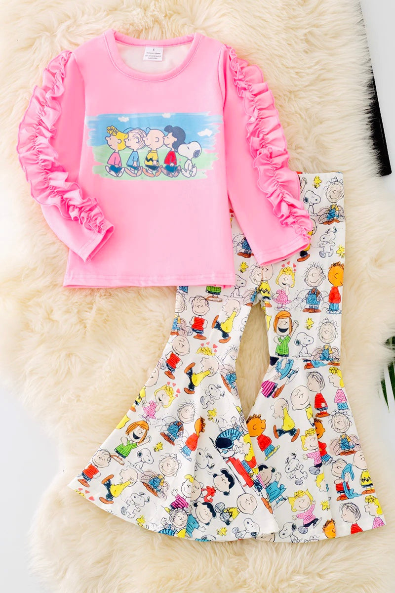 Peanuts Happy Day two piece bellbottom set