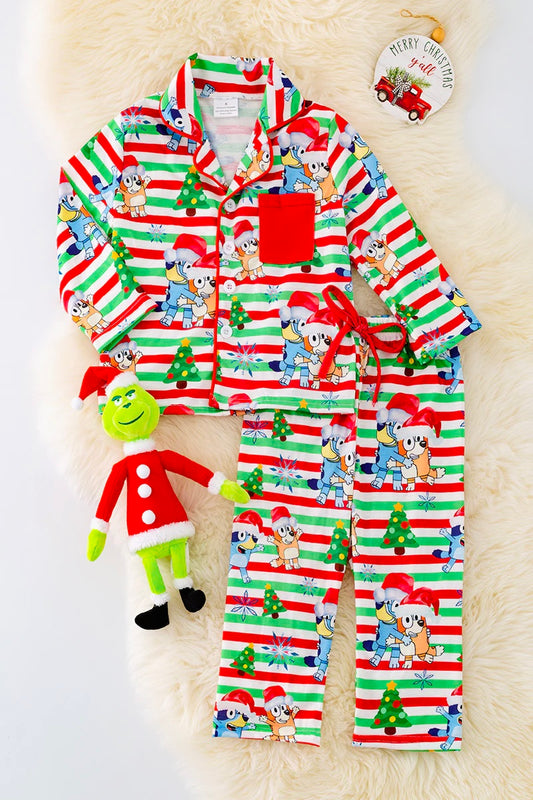 Bluey’s Magical Christmas button up pajamas