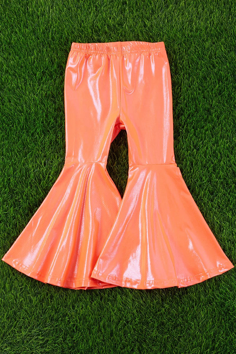 Orange neon shimmer Bellbottoms