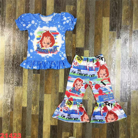 Hi, I’m Chucky two piece bellbottom set