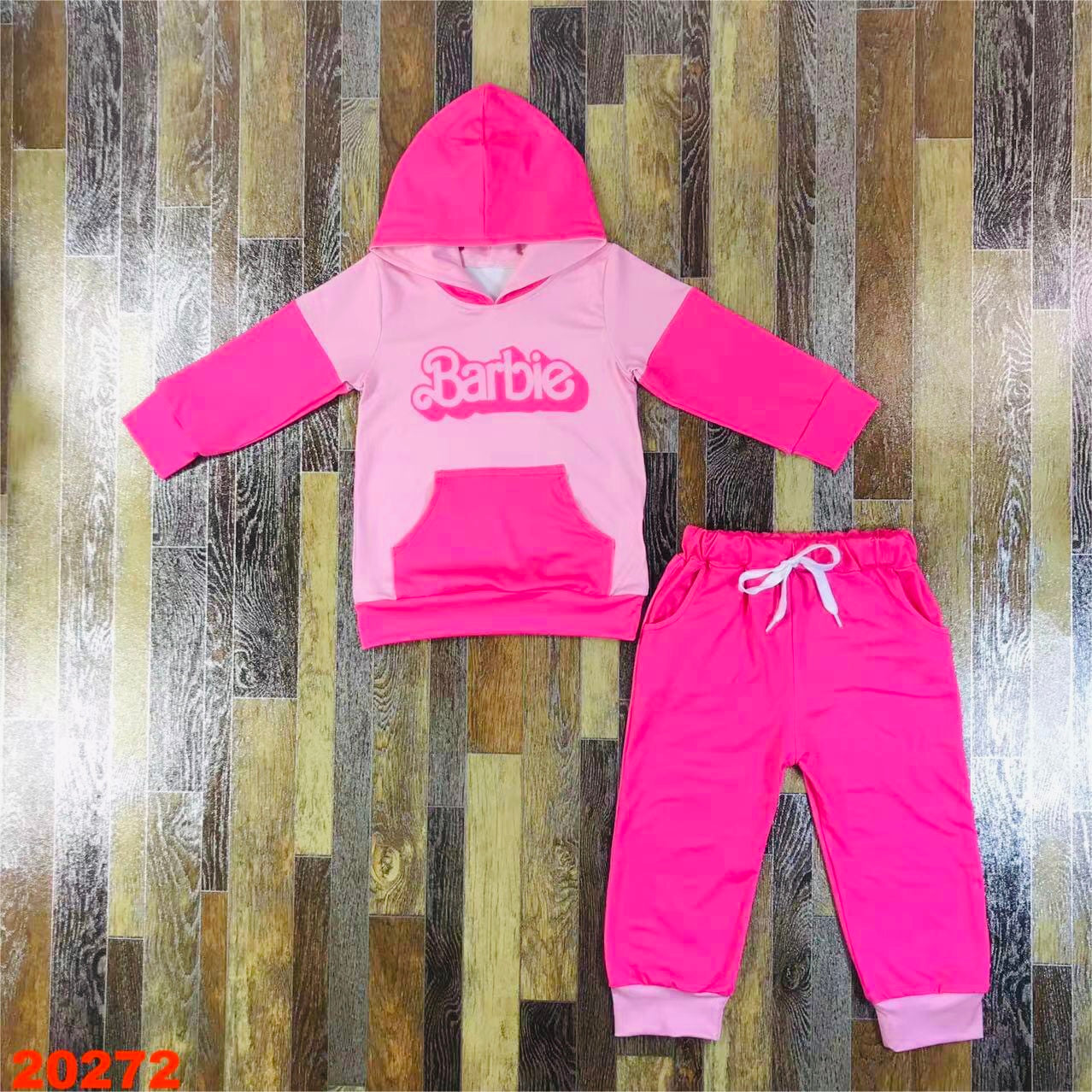 Color block Barbie hoodie set