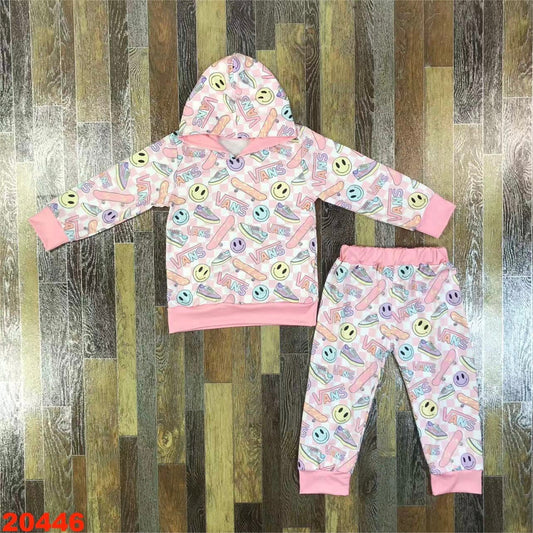 Pastel skater hoodie set