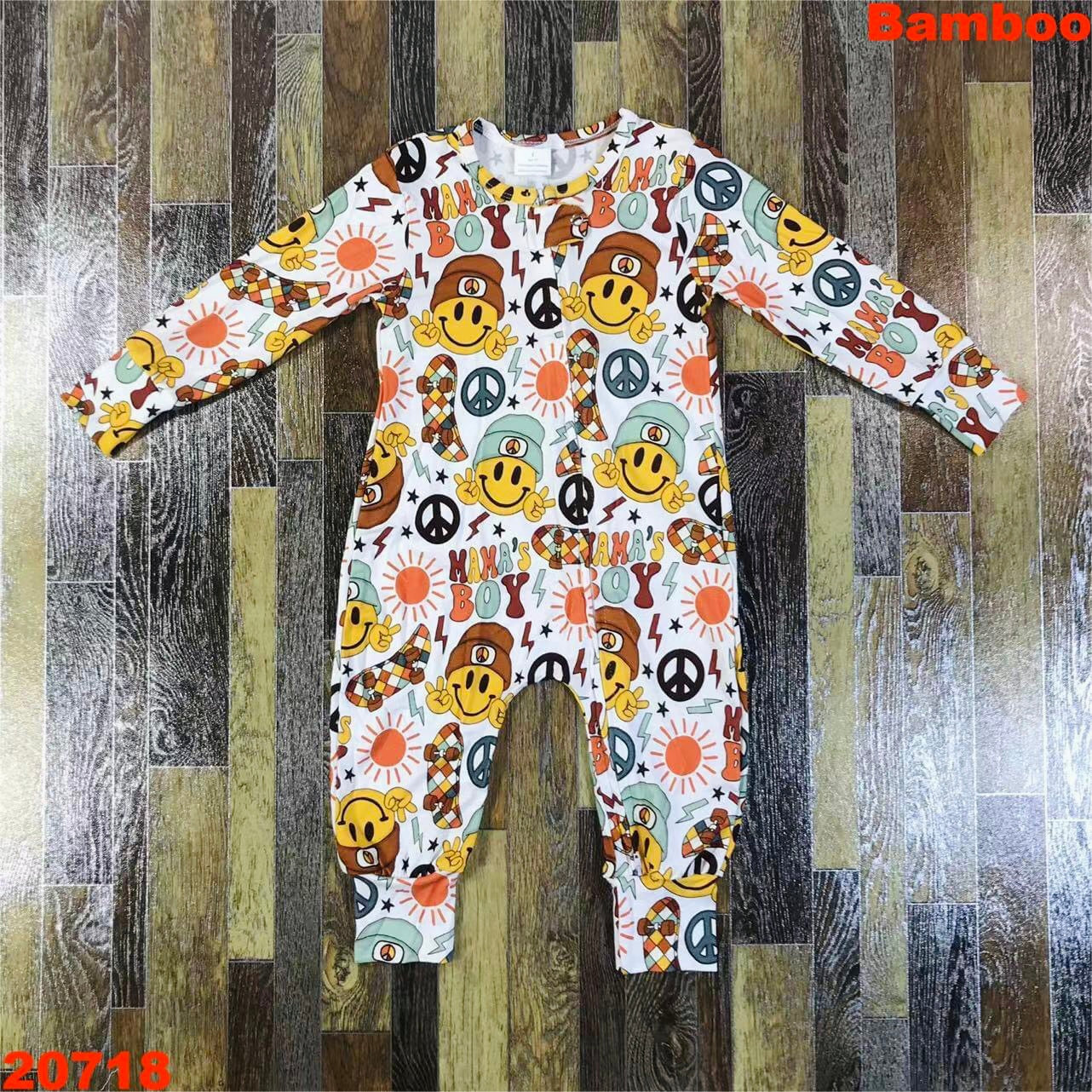 BAMBOO mama’s boy zip up romper