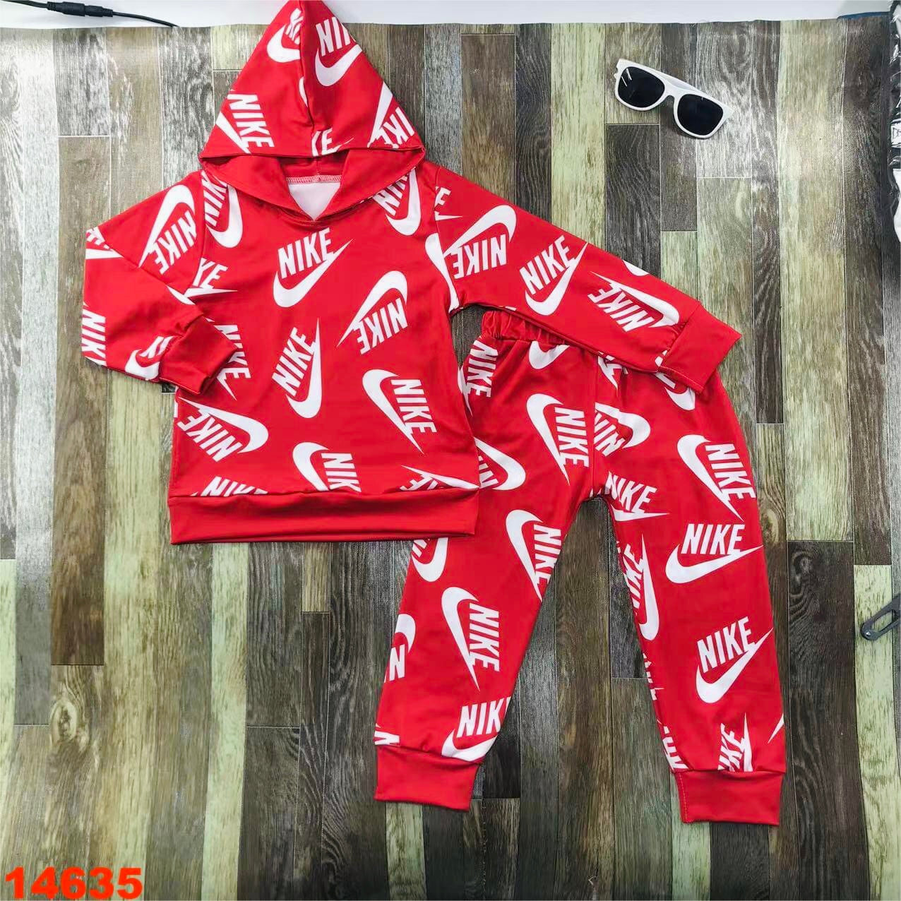 Red/ White hoodie set