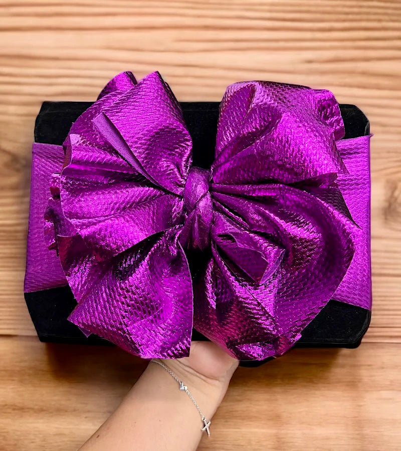 Purple Metallic XL bow