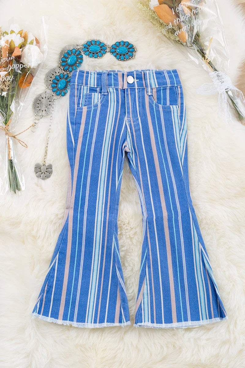 Pastel Stripes bootcut Jeans