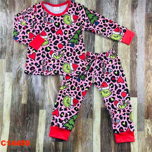 Leopard Grinch Pajamas