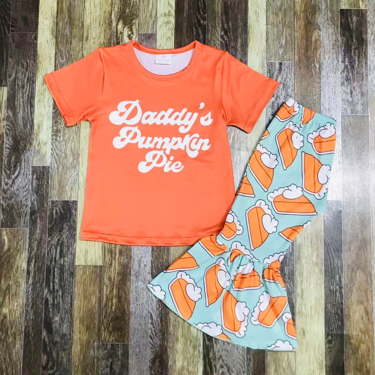 Daddy’s Pumpkin Pie Bellbottom set