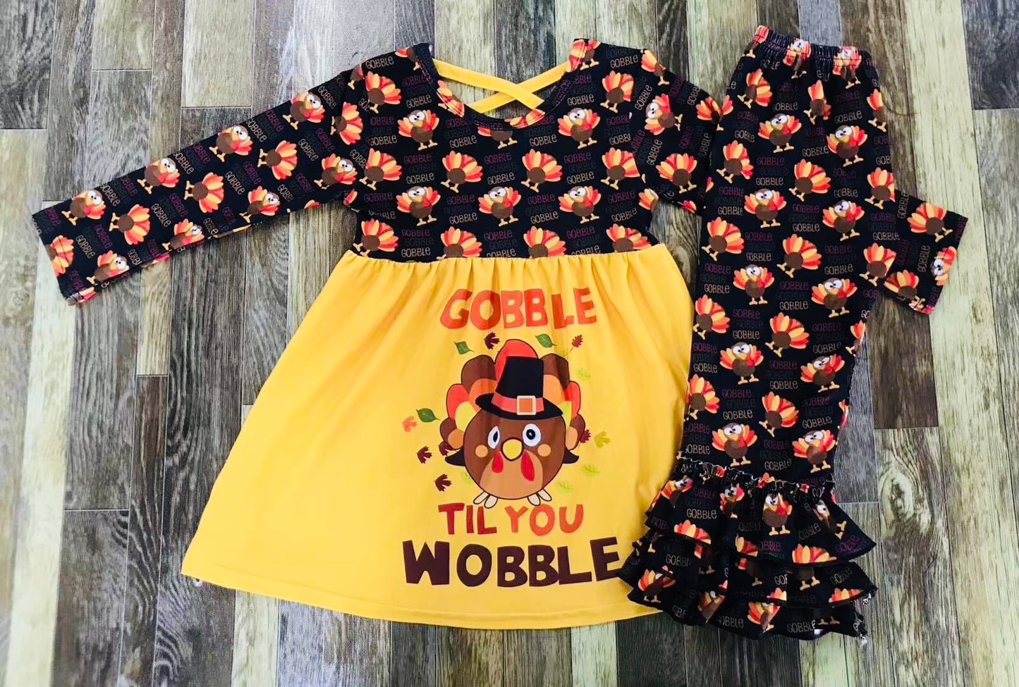 Gobble til you wobble boutique set