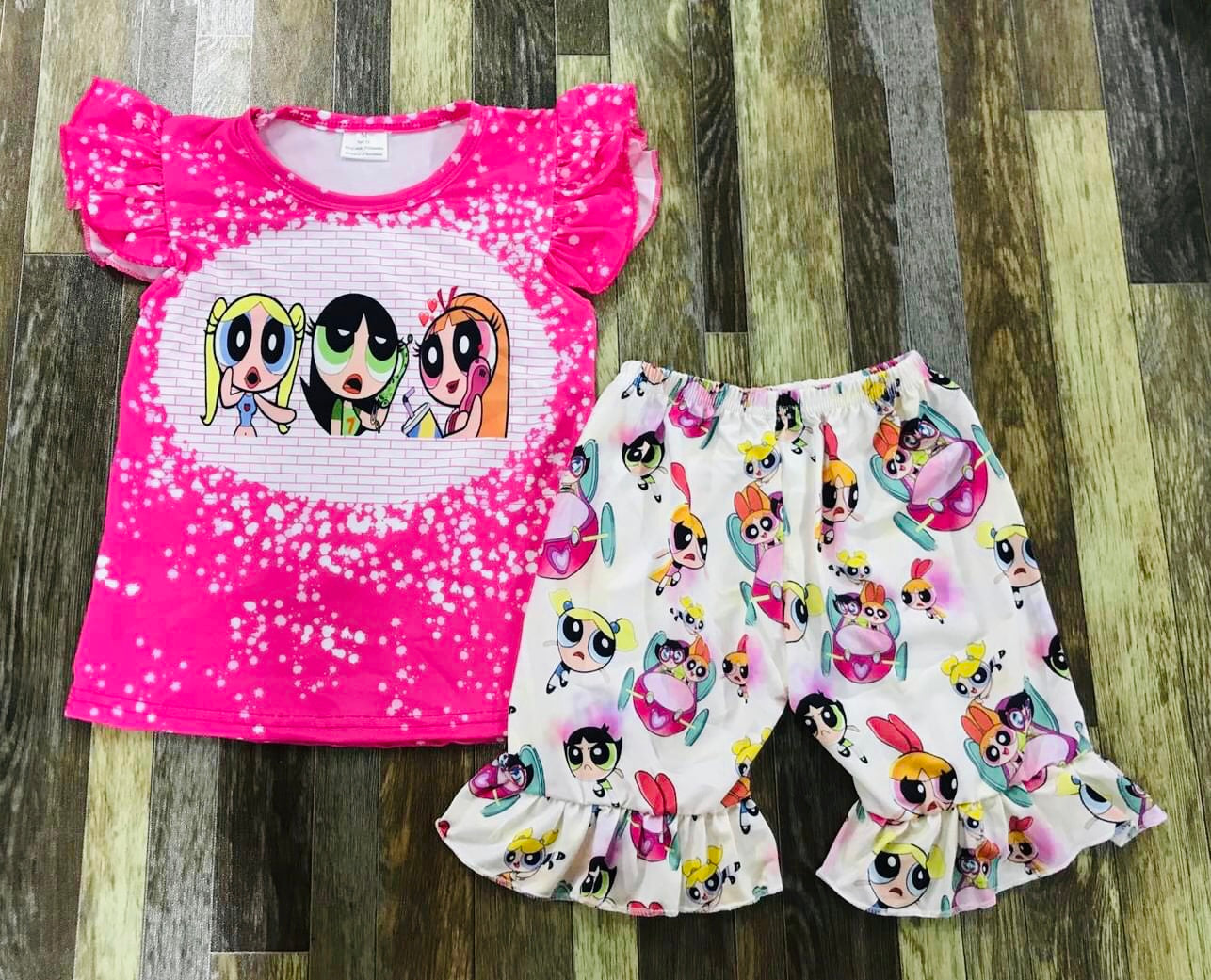 Powerpuff Girls boutique short set