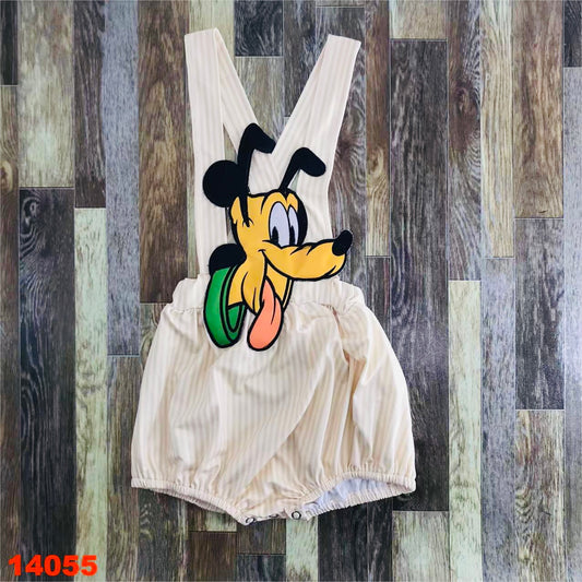 Pluto embroidery romper