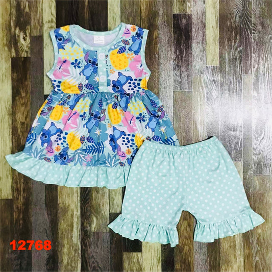 Lilo and Stitch boutique short set