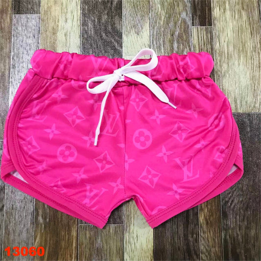 Boujee Pink drawstring shorts