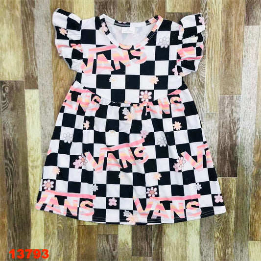 Checkered board dress