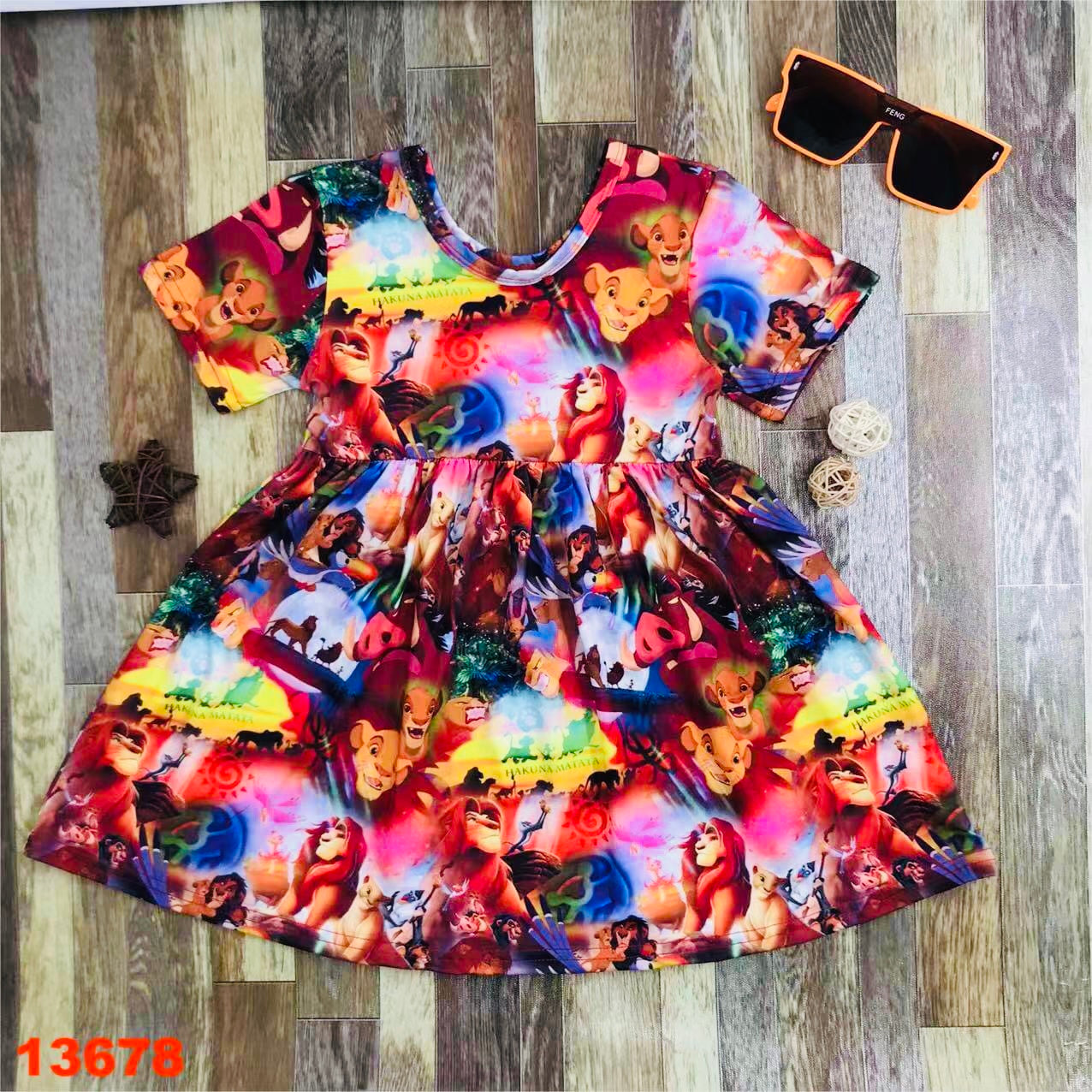 Lion King short sleeve dress