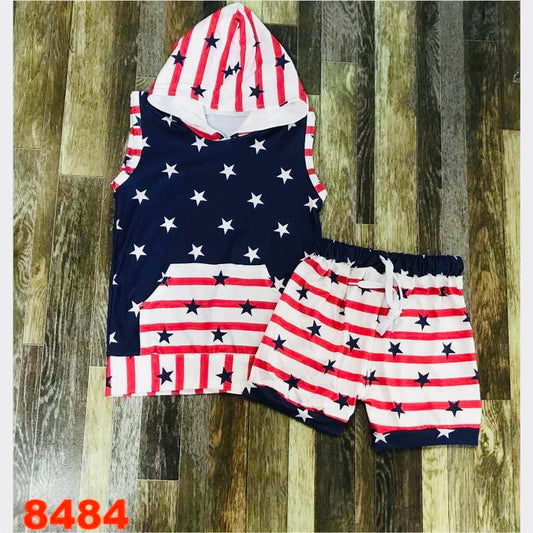 Stars and Stripes short set