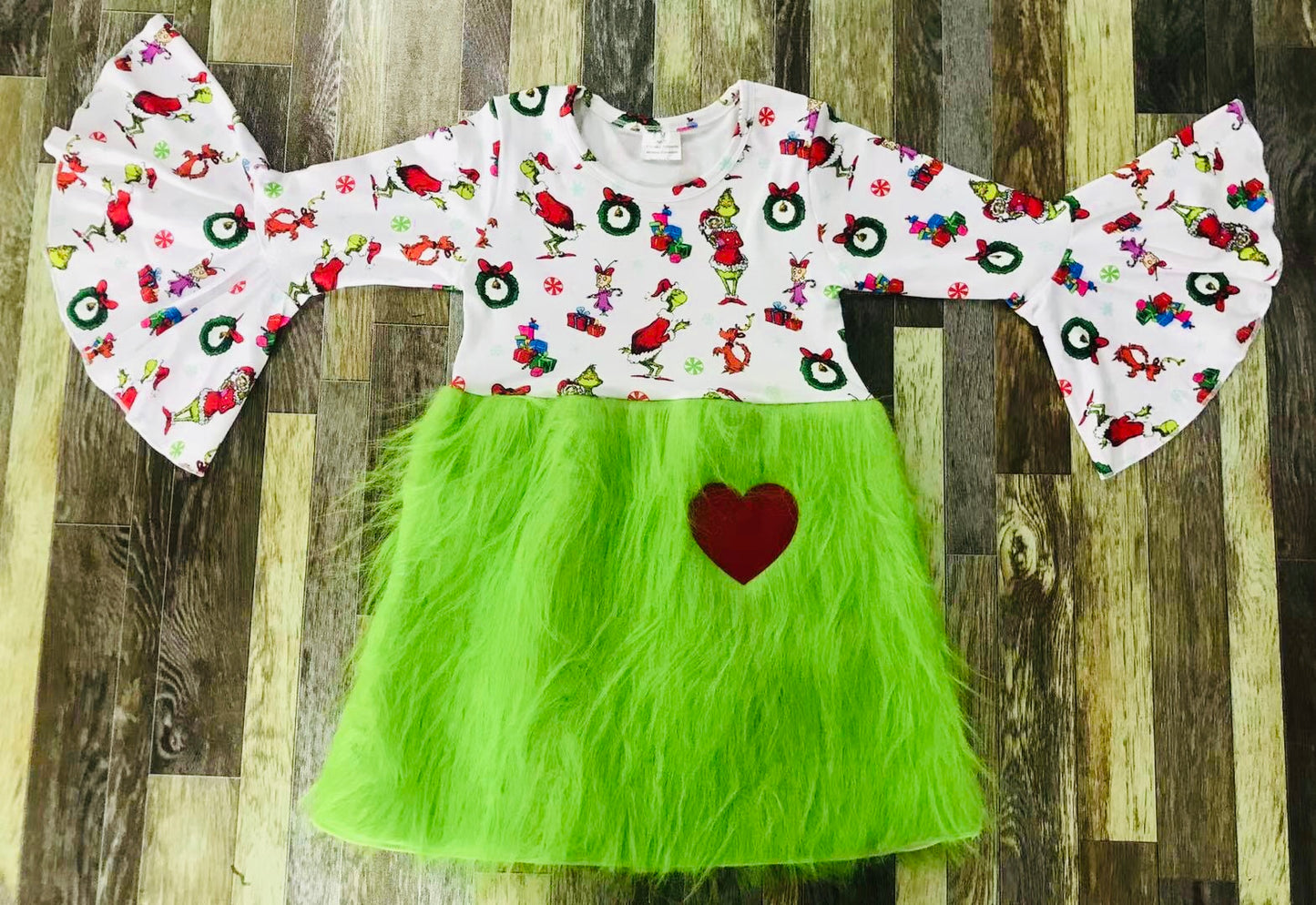 Grinch’s heart dress