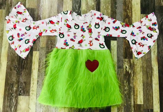 Grinch’s heart dress