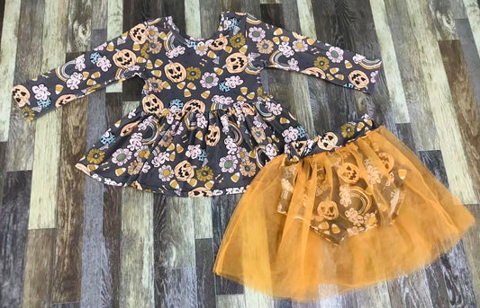 Boho Halloween bummie set