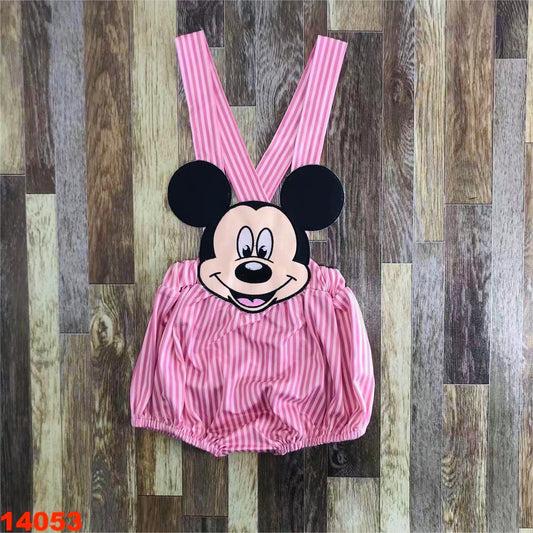 Mickey embroidery romper