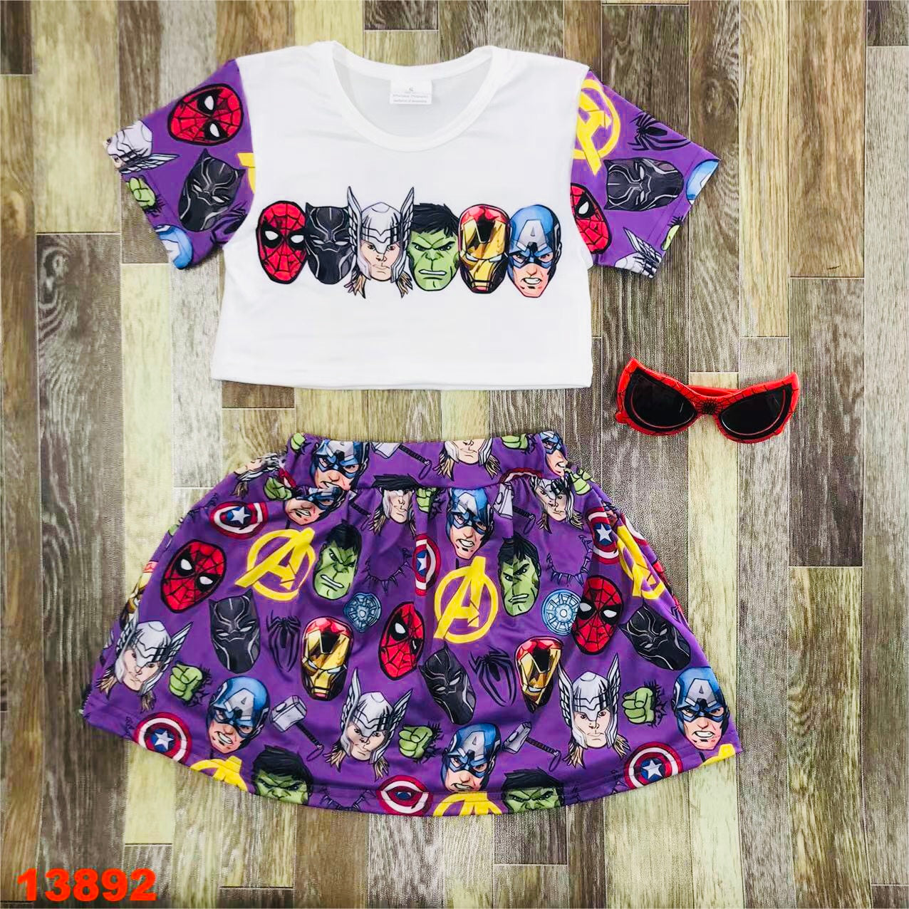 Advengers skort set