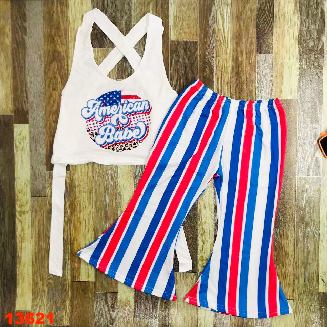 American babe flare pant set