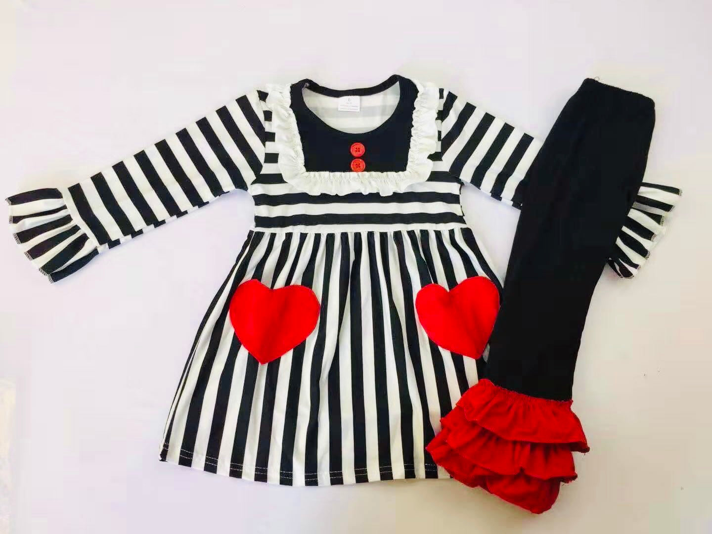 Sweetheart ruffle set