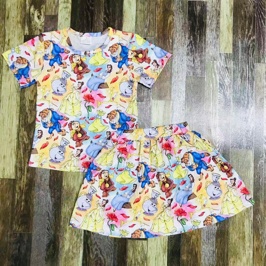 Beauty and the Beast skirt set