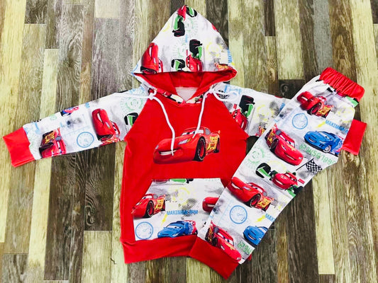 Cars hoodie set