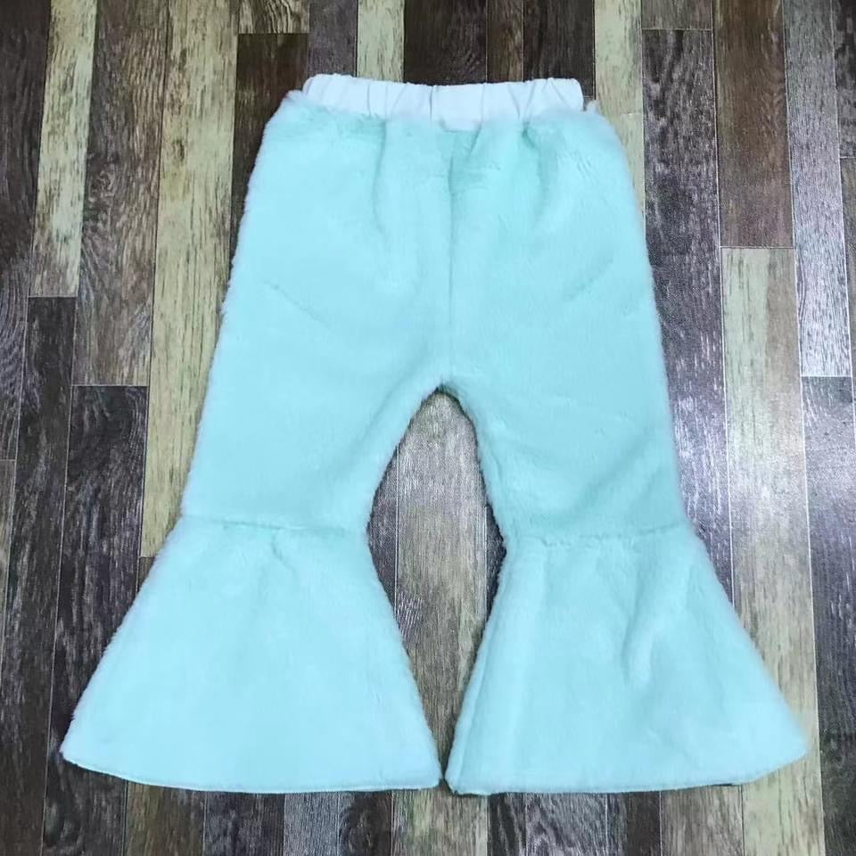 Sherpa bell bottoms-powder blue