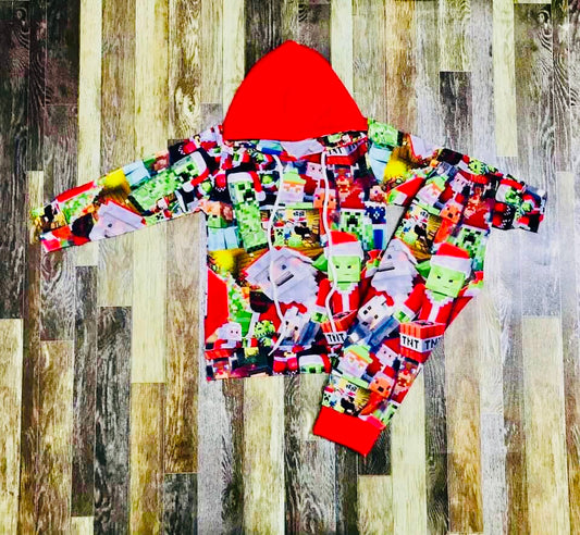 Minecraft Christmas Hoodie set