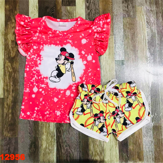 Minnie softball 🥎 short set