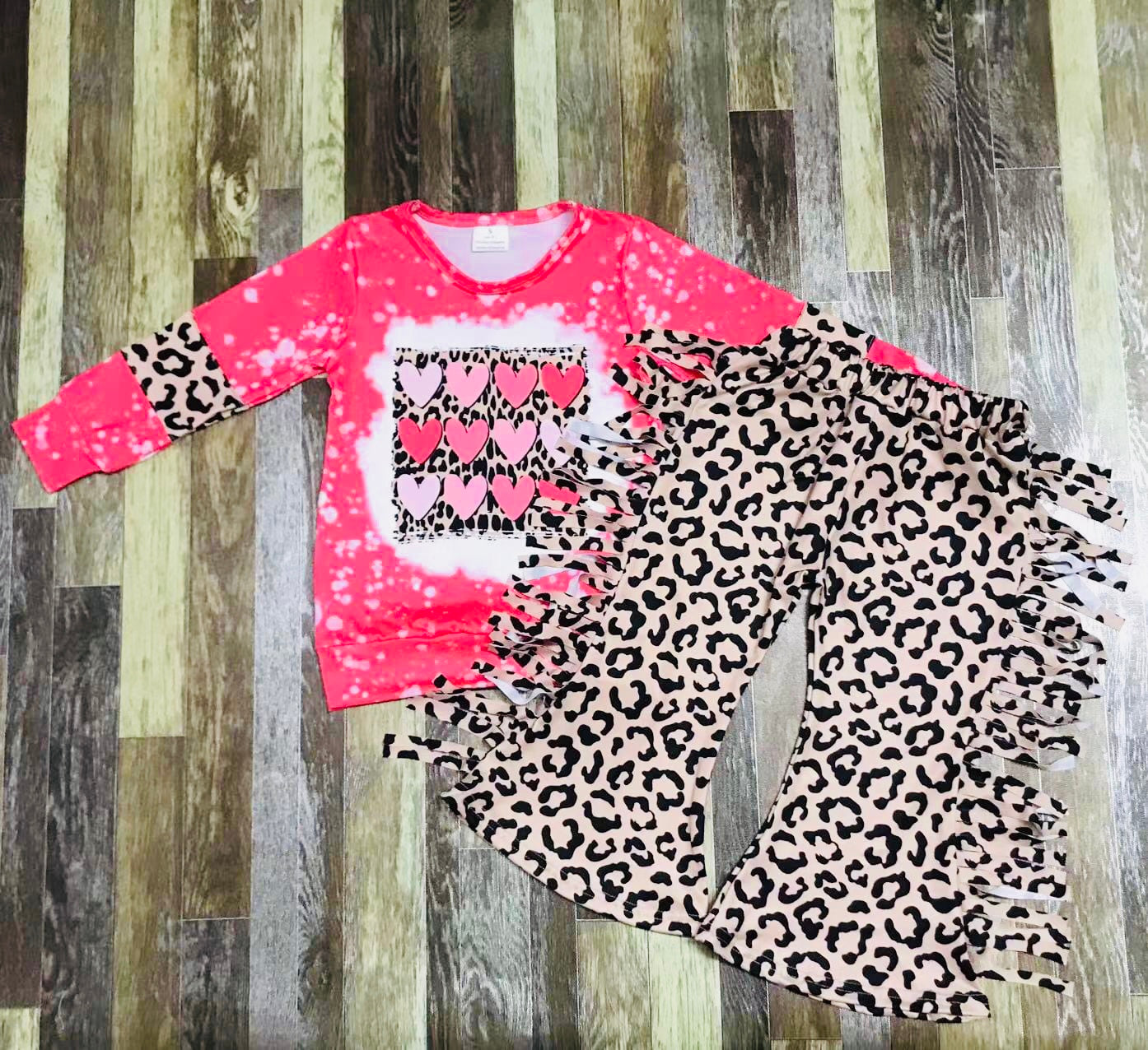 Love and Leopard flare set