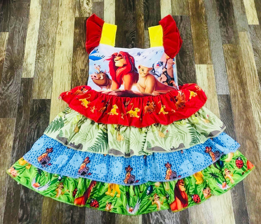 Lion King layer dress