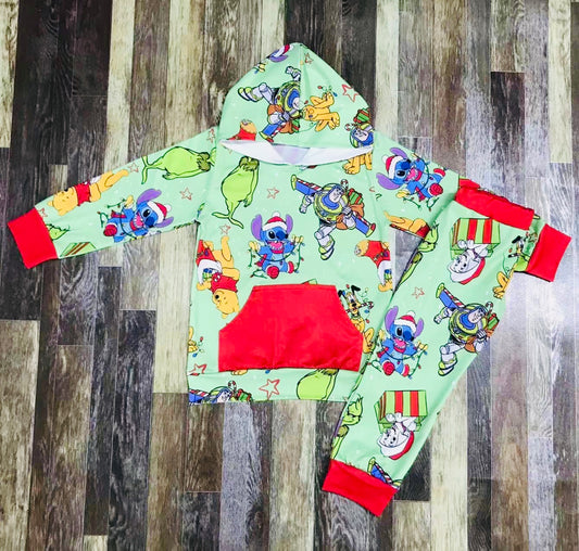 Toy land Christmas hoodie set