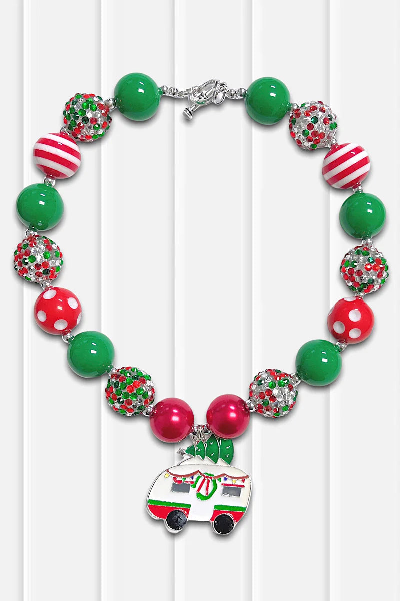 Christmas Van 🚐 🎄Bubblegum necklace