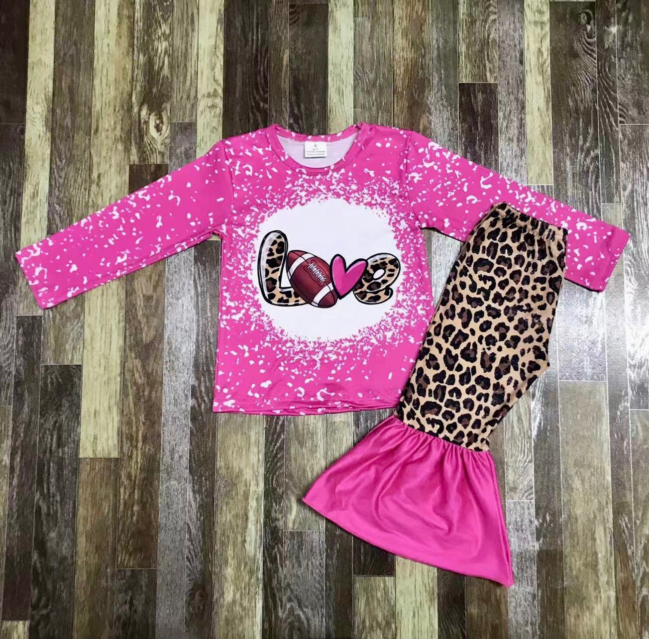 Love 💕 Football 🏈 Bellbottom set