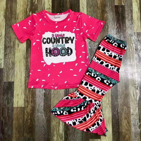 Little country little hood Bellbottom set