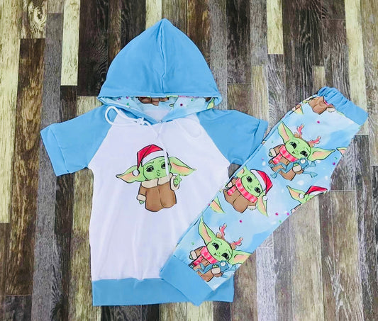 Christmas Yoda Hoodie set