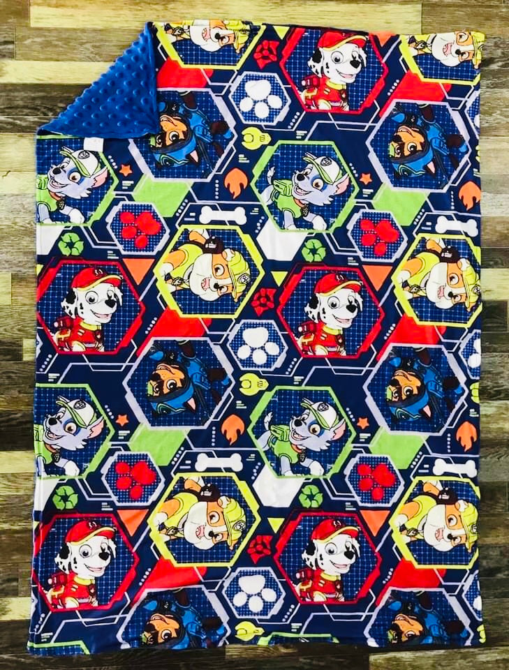 Paw Patrol minky blanket