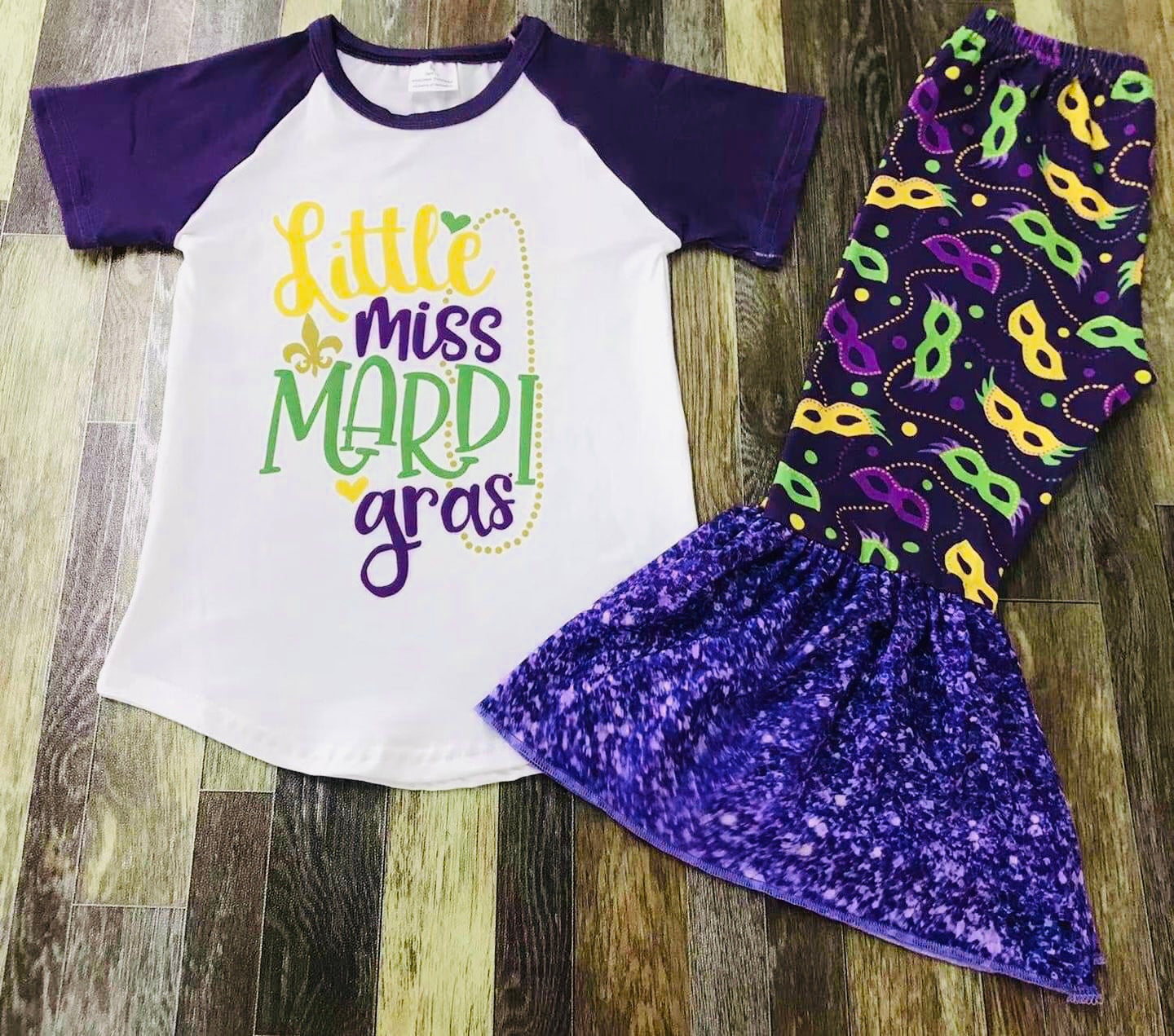 Miss Mardi Gras Bellbottom set