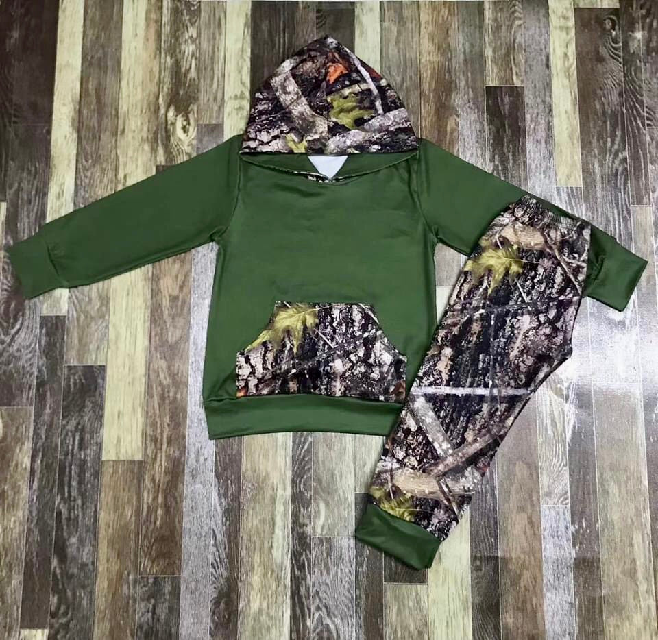 Camo hoodie set