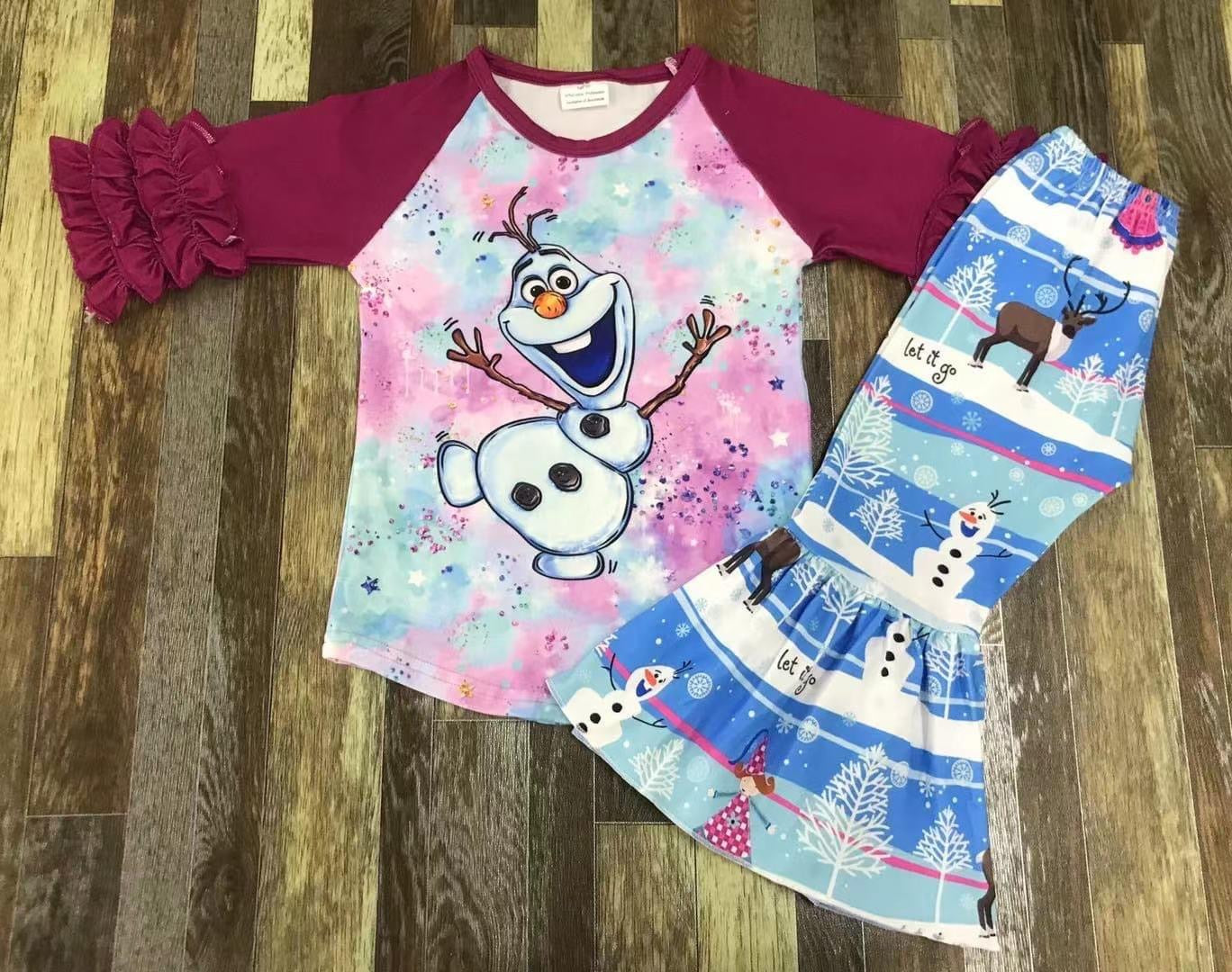 Olaf Frozen Bellbottom set