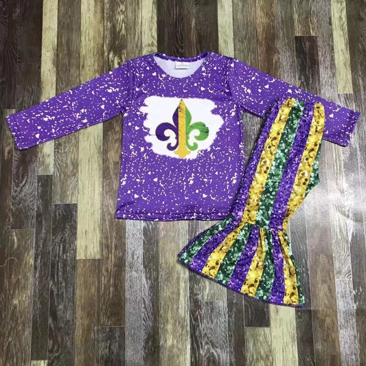 Mardi Gras Bellbottom set