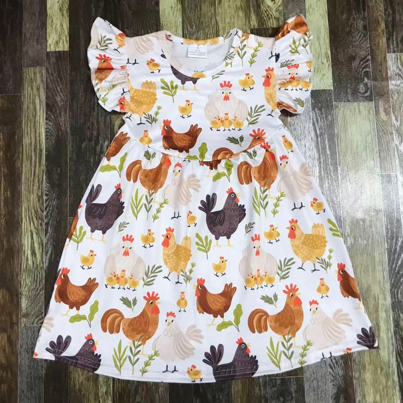 So many chickens! Dress